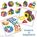 Zooawa [24 Pcs] Magnetic Building Blocks Set Magnetic Tiles Rivet Plate Kits Discovery Educational Construction Toy for Kids and Toddlers Colorful B0791CKJB3